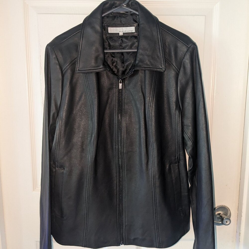 Women's Wilson Leather jacket - black, XXL